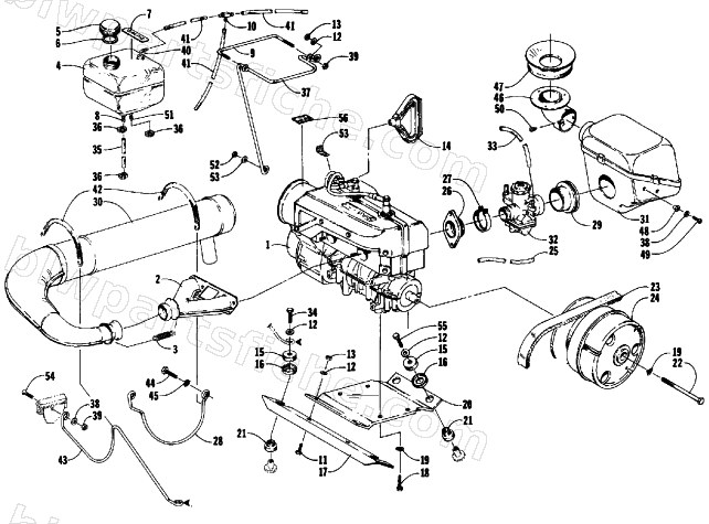 ENGINE AND RELATED PARTS diagram