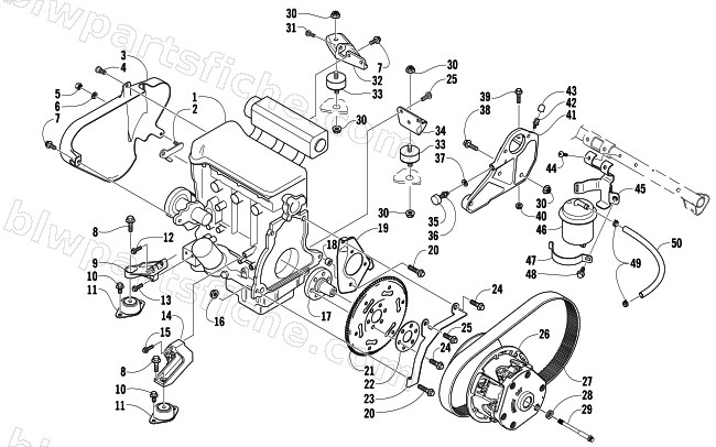 ENGINE AND RELATED PARTS diagram