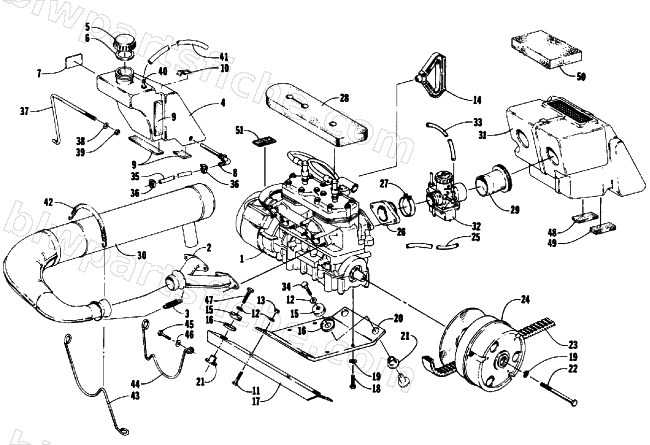 ENGINE AND RELATED PARTS diagram
