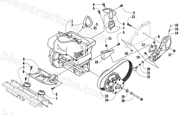 ENGINE AND RELATED PARTS diagram