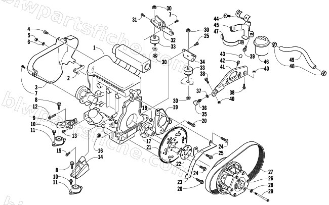 ENGINE AND RELATED PARTS diagram