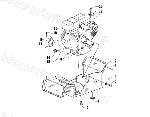 ENGINE AND RELATED PARTS diagram