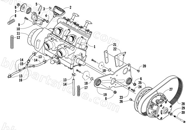 ENGINE AND RELATED PARTS diagram