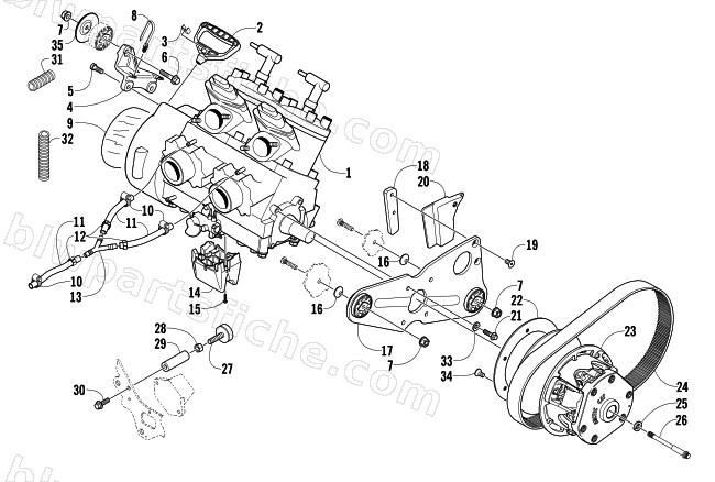 ENGINE AND RELATED PARTS diagram