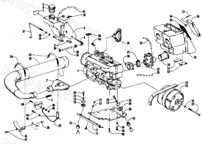 ENGINE AND RELATED PARTS diagram