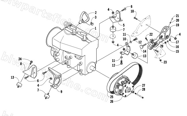 ENGINE AND RELATED PARTS diagram