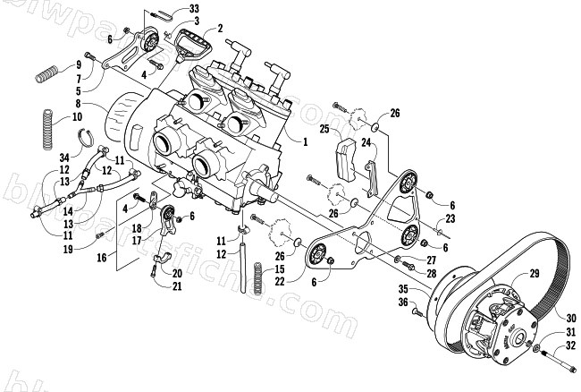 ENGINE AND RELATED PARTS diagram