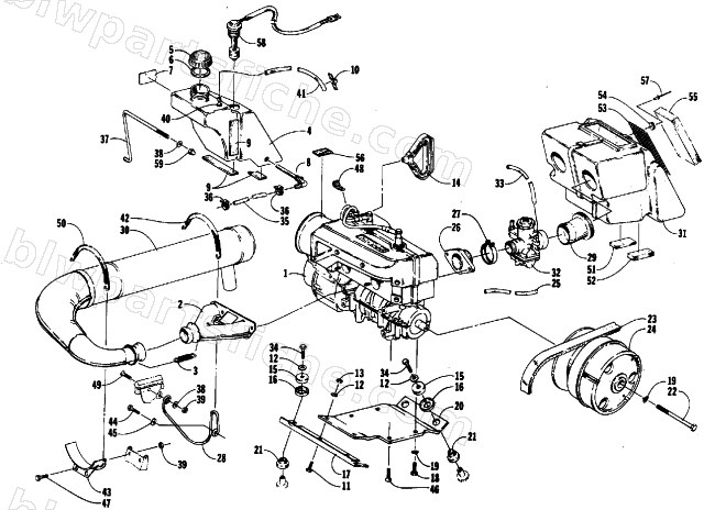 ENGINE AND RELATED PARTS diagram