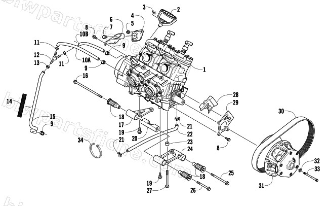 ENGINE AND RELATED PARTS diagram