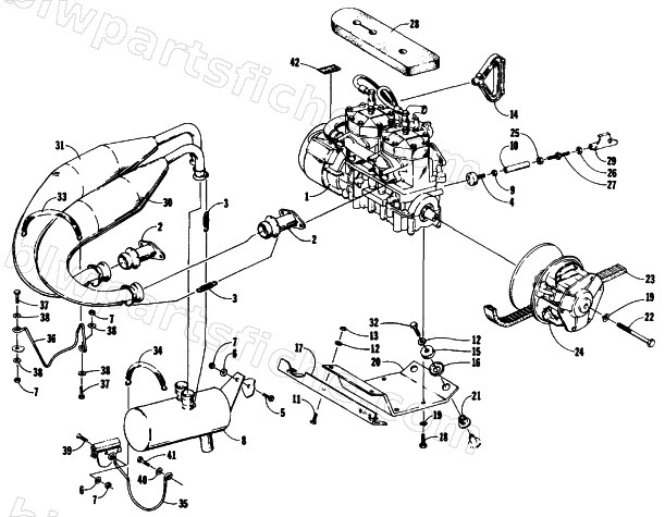 ENGINE AND RELATED PARTS diagram