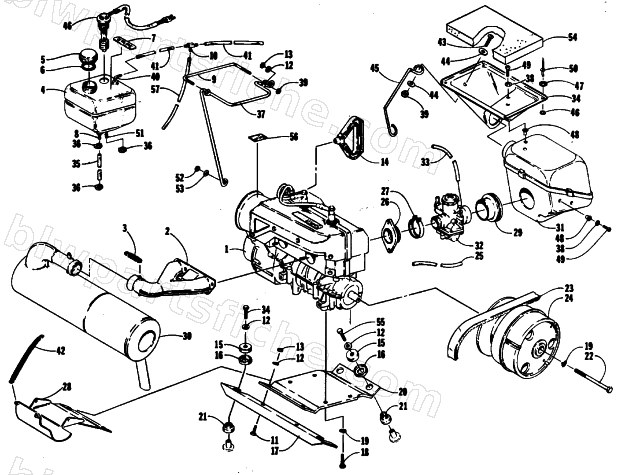ENGINE AND RELATED PARTS diagram