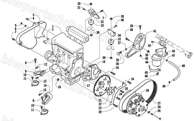ENGINE AND RELATED PARTS diagram