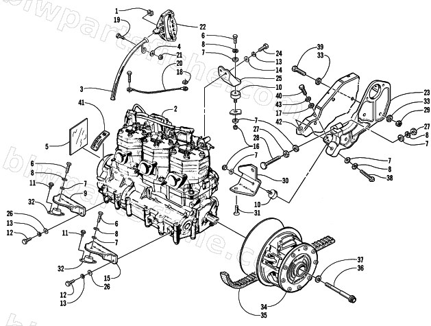 ENGINE AND RELATED PARTS (MC) diagram