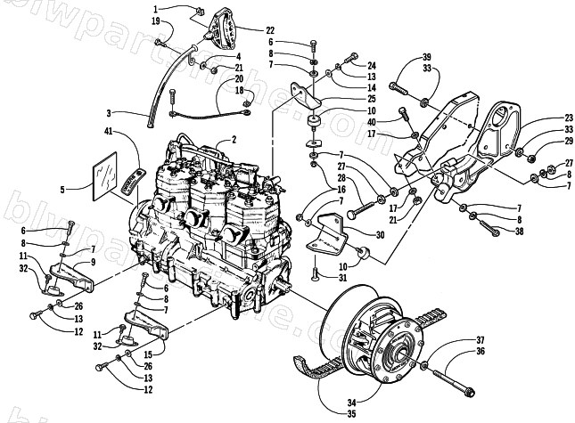 ENGINE AND RELATED PARTS (THC) diagram