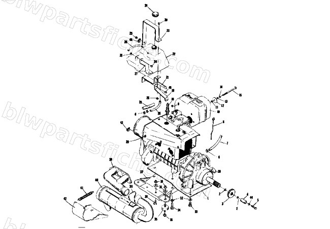 ENGINE AND RELATED PARTS diagram