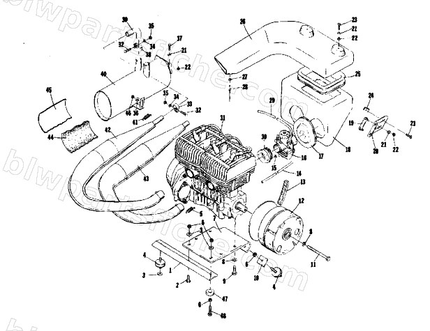 ENGINE MOUNTING PARTS diagram