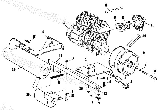 ENGINE MOUNTING PARTS diagram