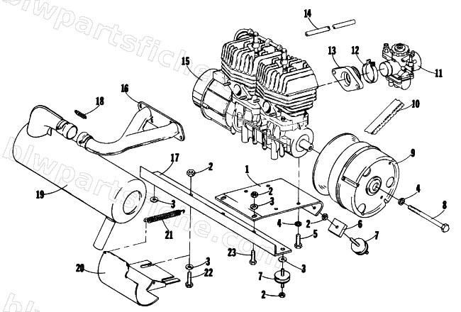 ENGINE MOUNTING PARTS diagram