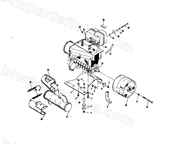 ENGINE MOUNTING PARTS diagram
