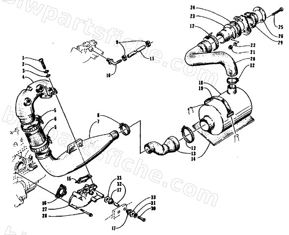 EXHAUST ASSEMBLY diagram