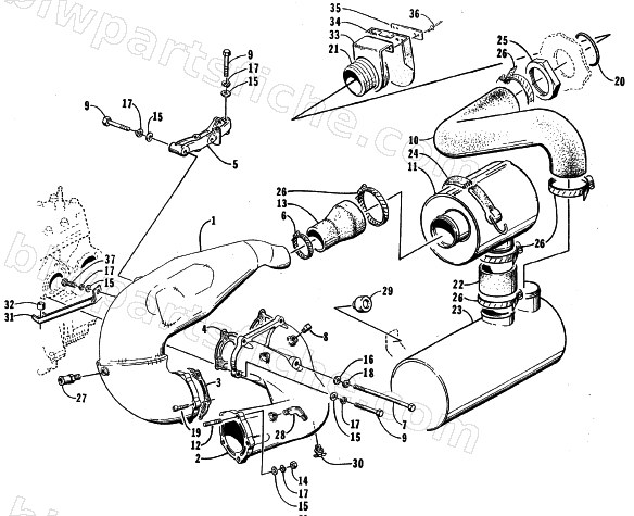 EXHAUST ASSEMBLY diagram