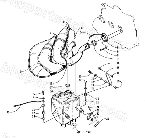 EXHAUST ASSEMBLY diagram