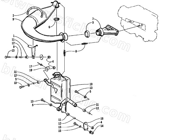 EXHAUST ASSEMBLY diagram
