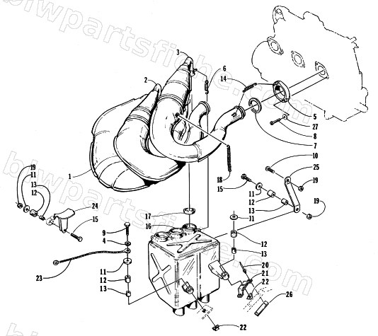 EXHAUST ASSEMBLY diagram