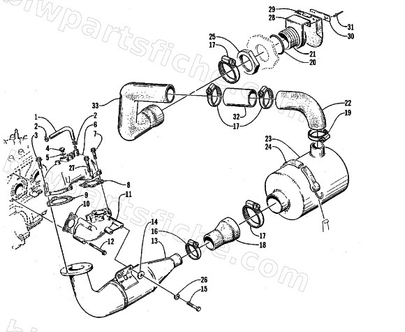 EXHAUST ASSEMBLY diagram