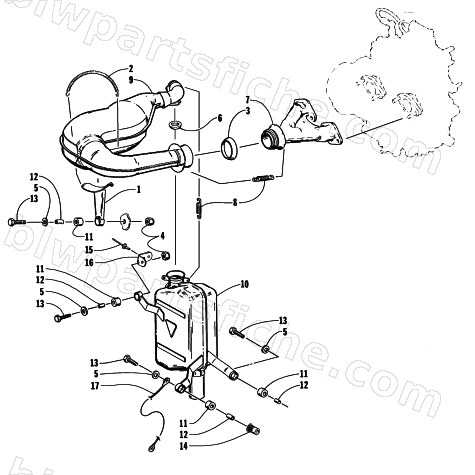 EXHAUST ASSEMBLY diagram