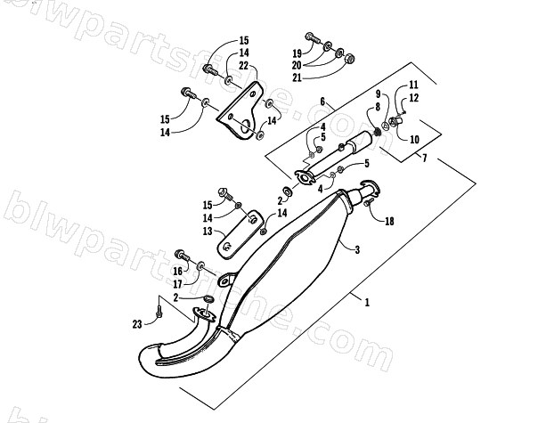 EXHAUST ASSEMBLY diagram