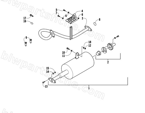 EXHAUST ASSEMBLY diagram