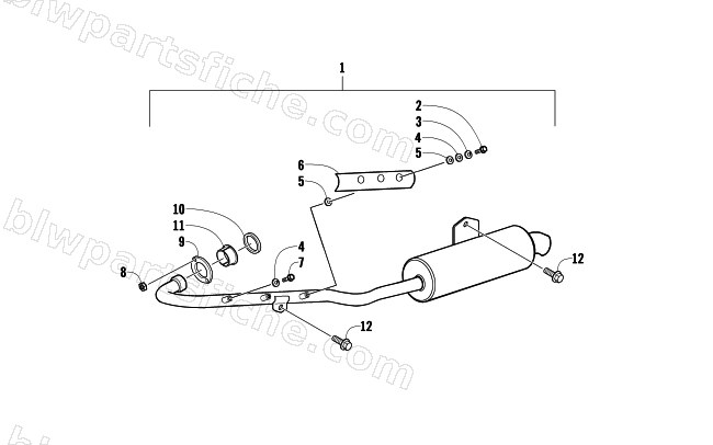 EXHAUST ASSEMBLY diagram