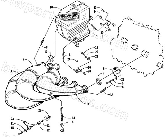 EXHAUST ASSEMBLY diagram