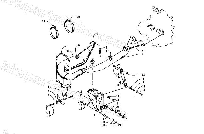 EXHAUST ASSEMBLY diagram