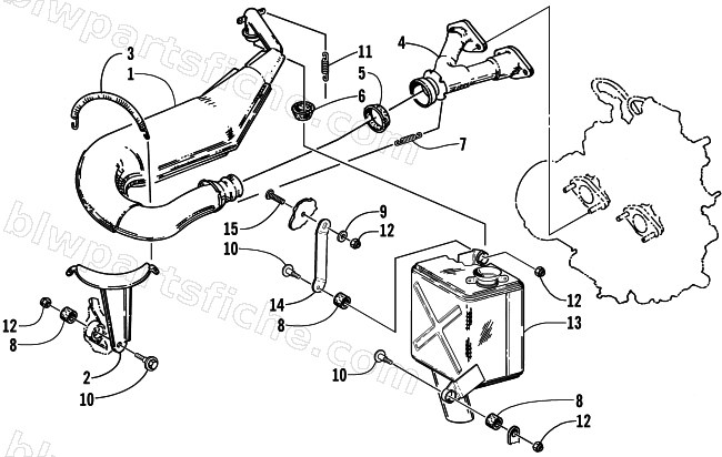 EXHAUST ASSEMBLY diagram