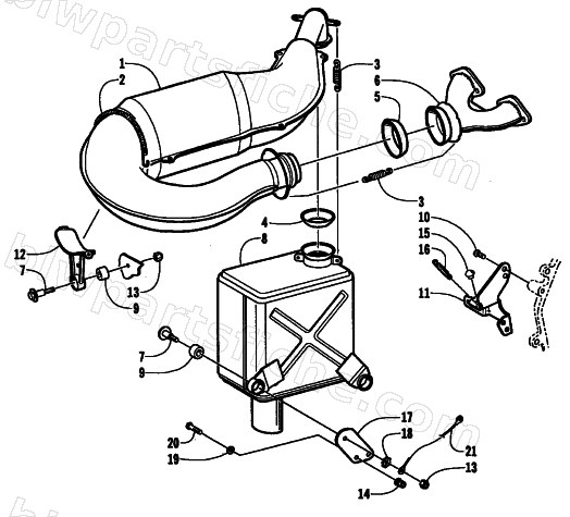 EXHAUST ASSEMBLY diagram