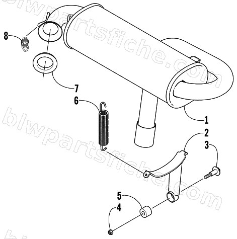 EXHAUST ASSEMBLY diagram