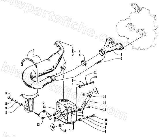 EXHAUST ASSEMBLY diagram