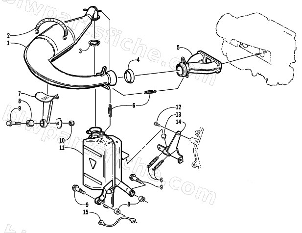 EXHAUST ASSEMBLY diagram