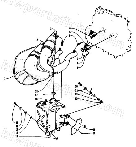 EXHAUST ASSEMBLY diagram