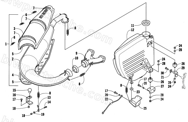 EXHAUST ASSEMBLY diagram