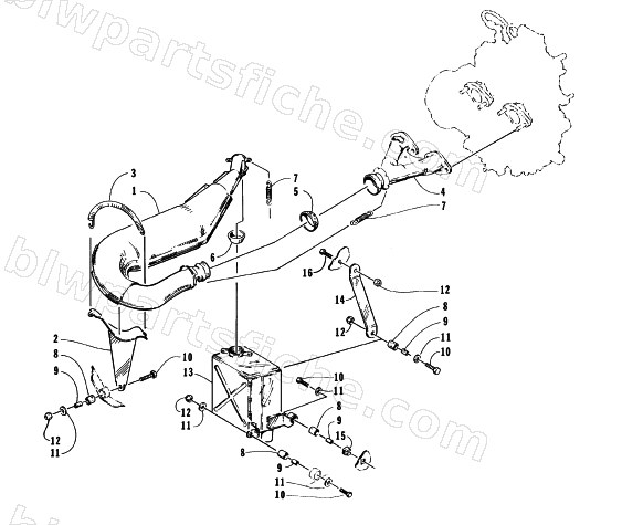 EXHAUST ASSEMBLY diagram