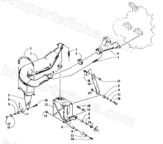 EXHAUST ASSEMBLY diagram