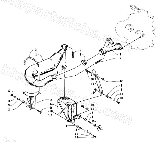 EXHAUST ASSEMBLY diagram