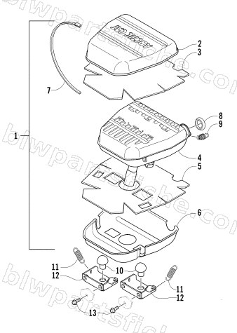 EXHAUST ASSEMBLY diagram