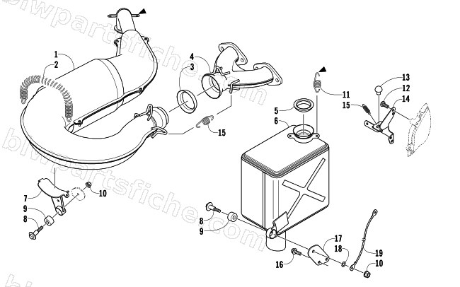 EXHAUST ASSEMBLY diagram