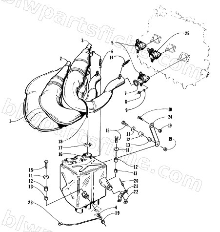 EXHAUST ASSEMBLY diagram
