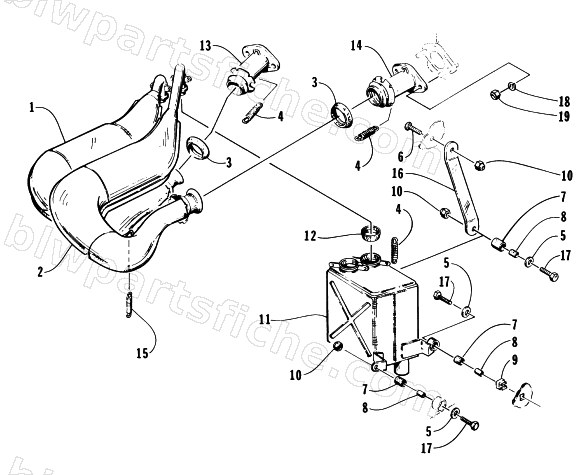 EXHAUST ASSEMBLY diagram