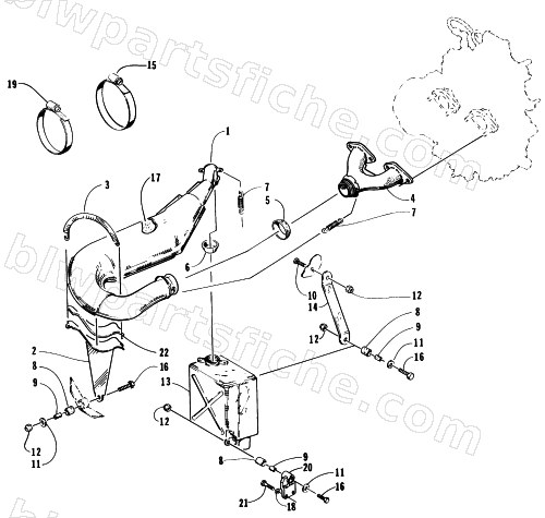 EXHAUST ASSEMBLY diagram